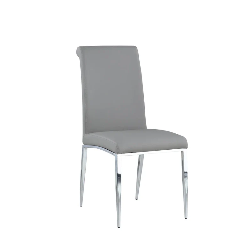Somette Contemporary Upholstered Cantilever Side Chair, Set of 4