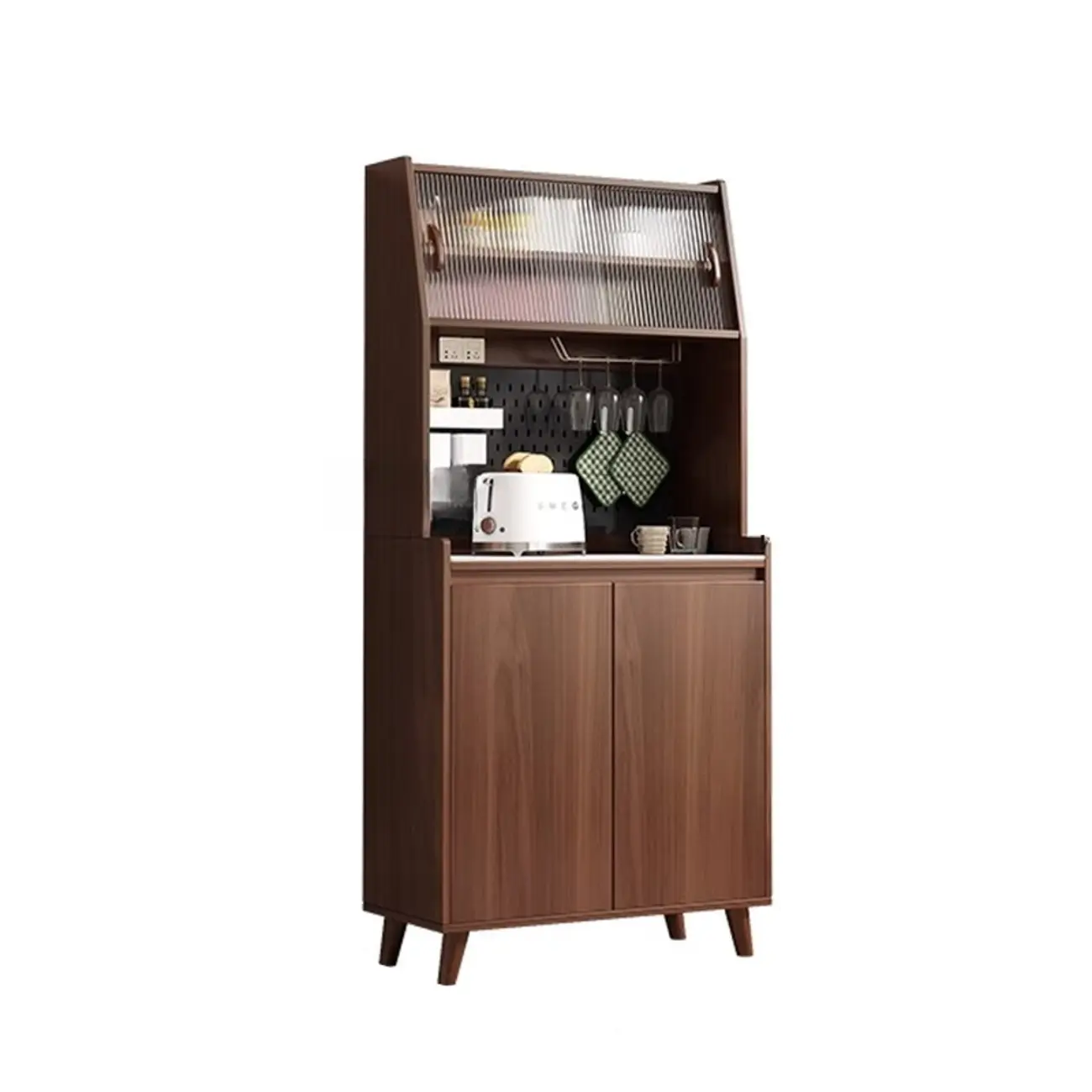 Modern Slab Stone Countertop Kitchen Sideboard