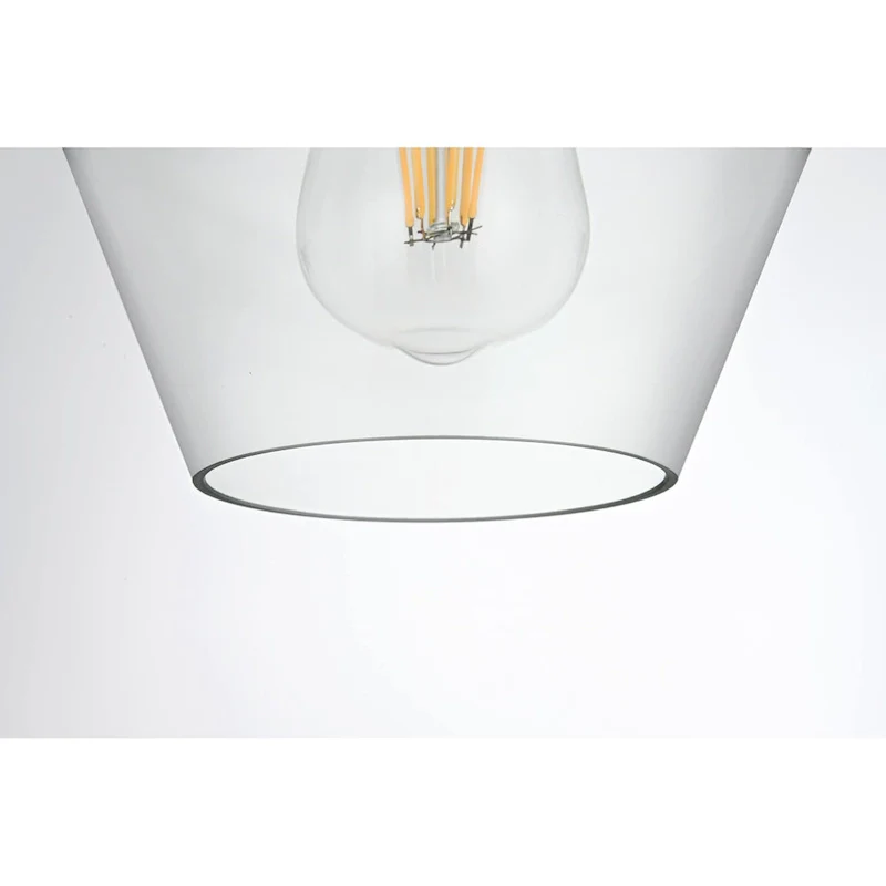 Elegant Lighting Gene Single Light 8  Wide Mini Pendant with Clear