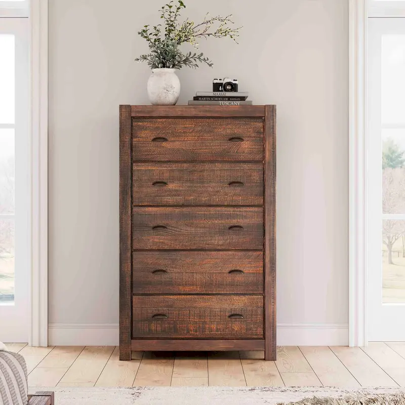 Montauk 5-drawer Solid Wood Chest