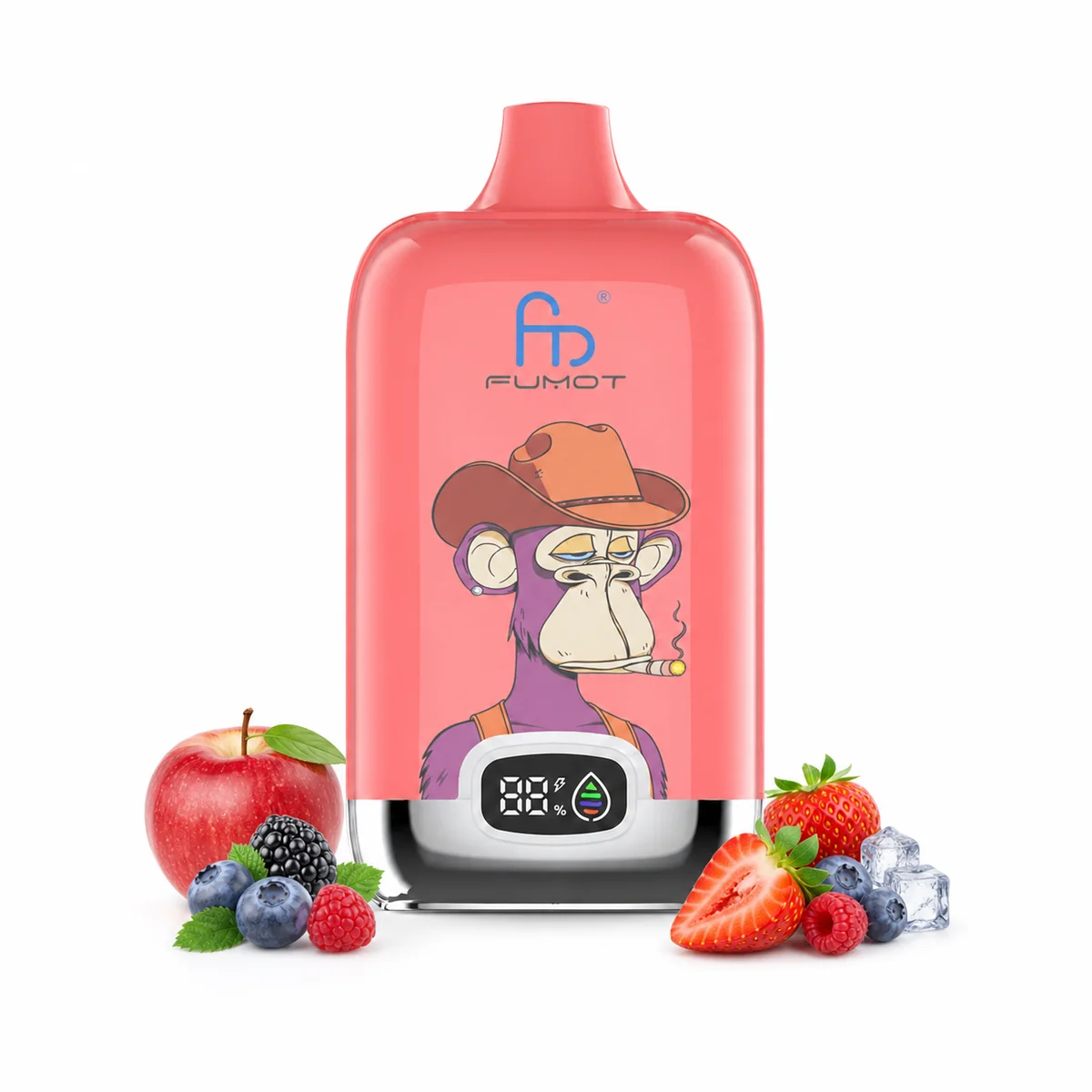Fumot Digital Box 12000 Apple Berry Blast – Einweg-Vape, Produktansicht