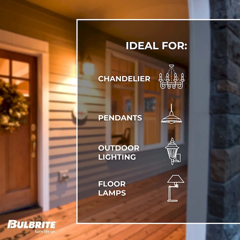 Bulbrite Pack of (25) Dimmable Half Chrome G16.5 Candelabra (E12) Incandescent Bulb