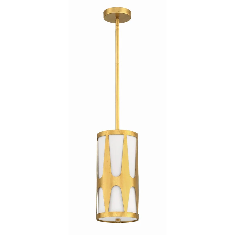 Royston 1 Light Antique Gold Pendant - 7 W x 14 H x 7 D