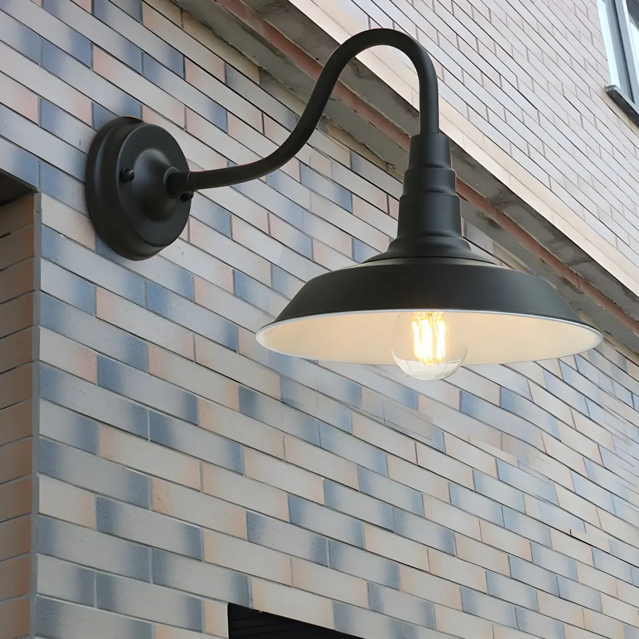 Industrial Outdoor Geometric Metal Wall Sconce