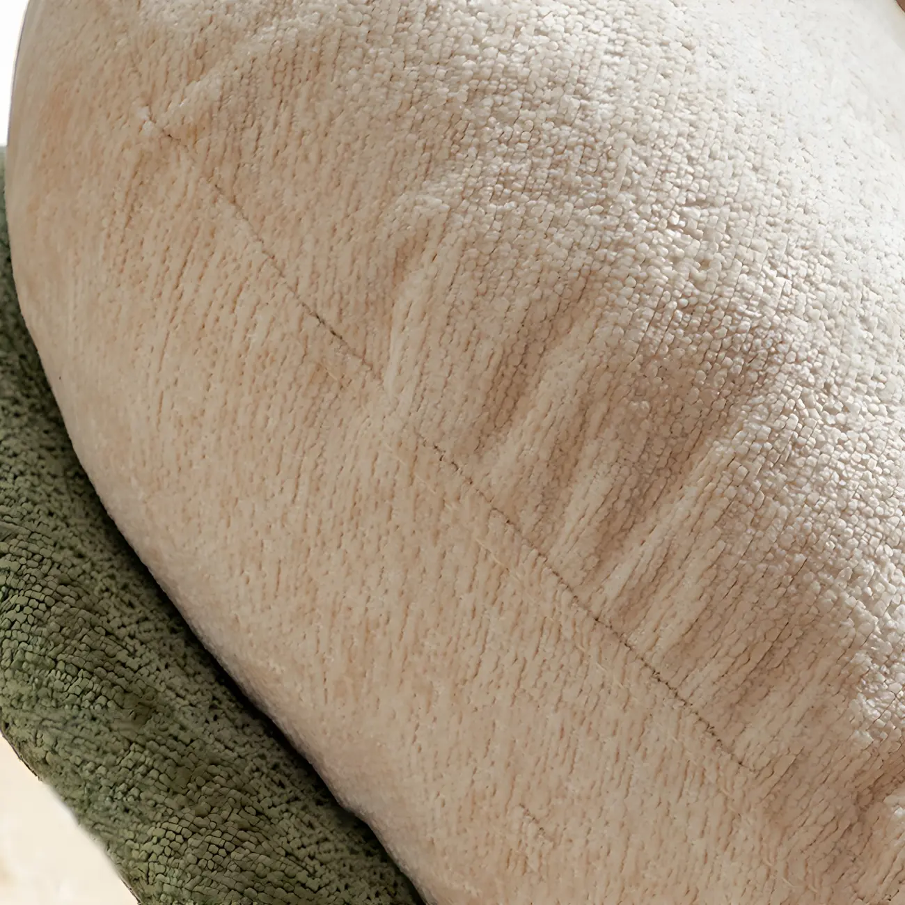 Modern Velvet Upholstered Rocking Chair with Wood Legs