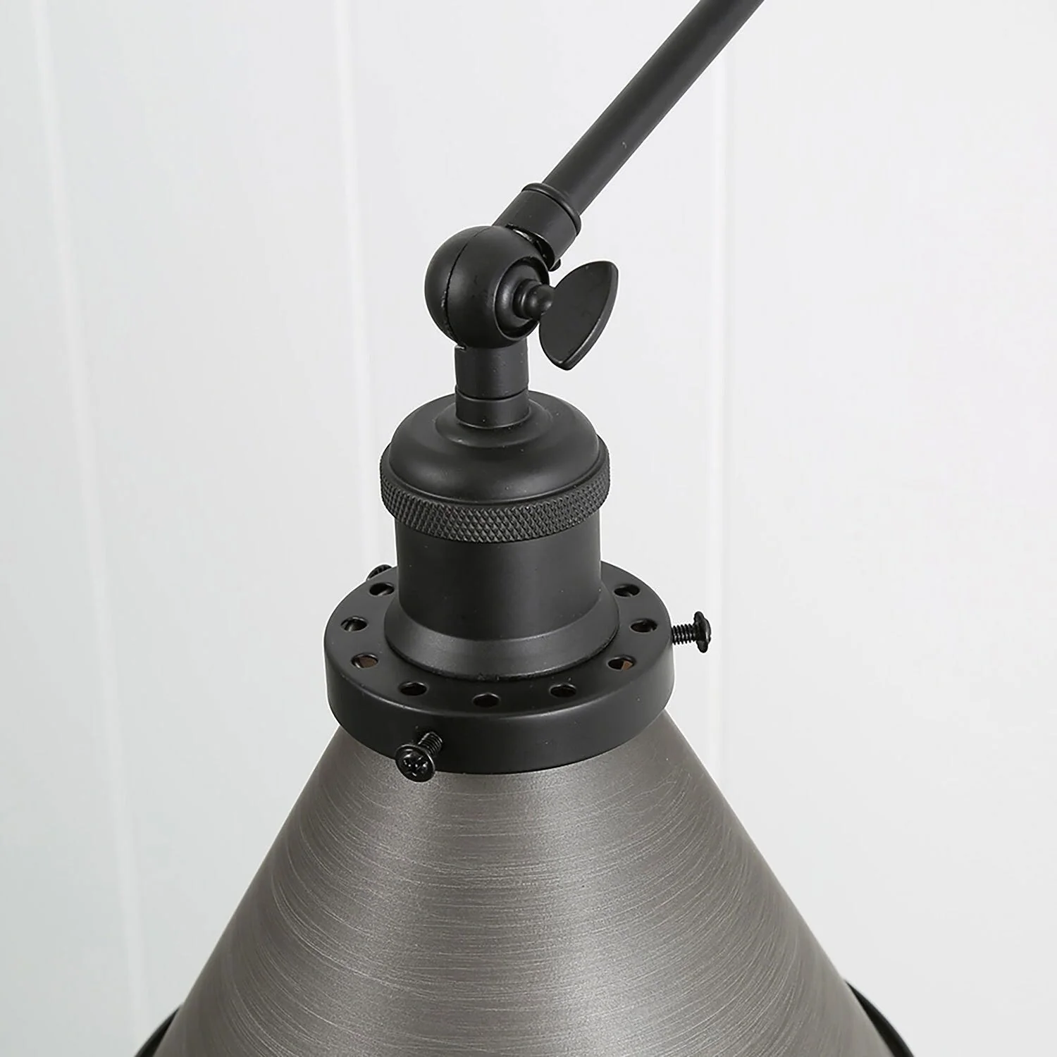 Set of 2 Modern Adjustable Swing Arm Lights Plug-in Hardwire Wall Sconces