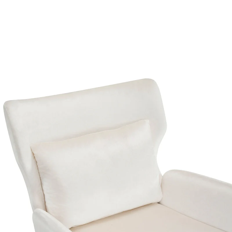 Stylish Wing Back Velvet Accent Chair by Christopher Knight Home