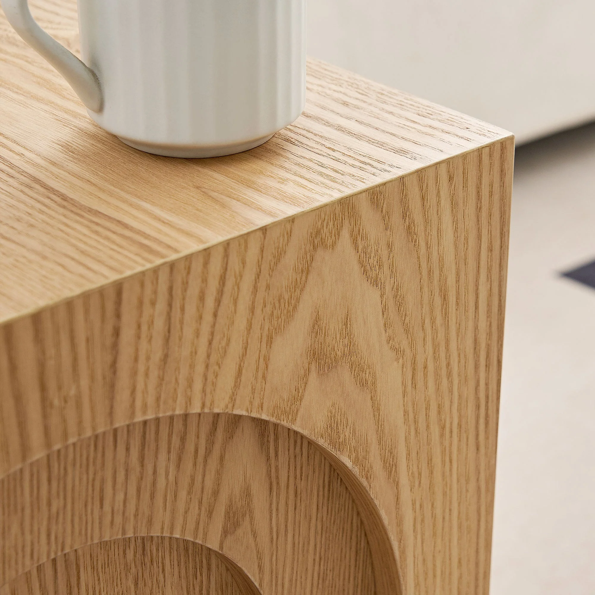 Walker Edison | Curve Design Square Side Table