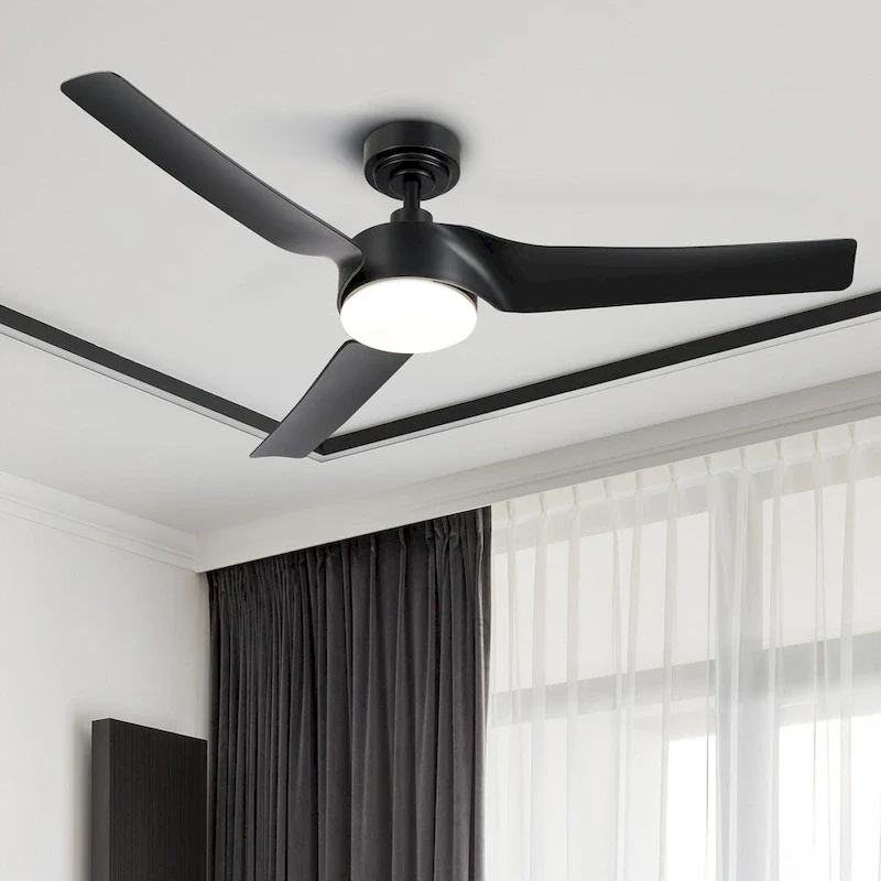 Modern 52  Smart Ceiling Fan with Dimmable Light Kit & Remote