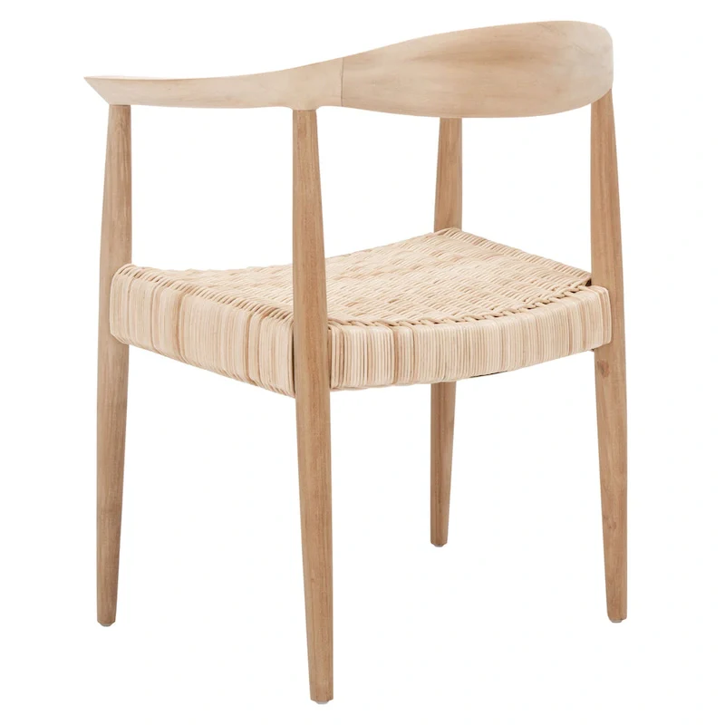 SAFAVIEH Wilda Rope Rattan Accent Chair - 24.8 W x 18.9 L x 30.7 H - 25Wx19Dx31H