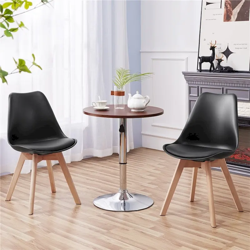 Yaheetech Set of 4 Dining Chairs with Modern Soft Padded