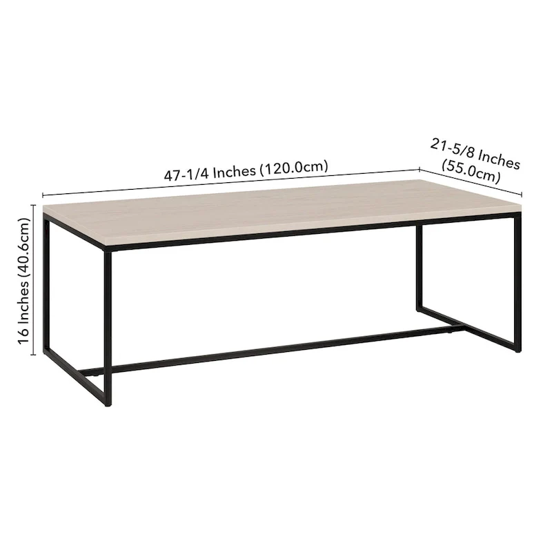 Boone 47 Wide Rectangular Coffee Table