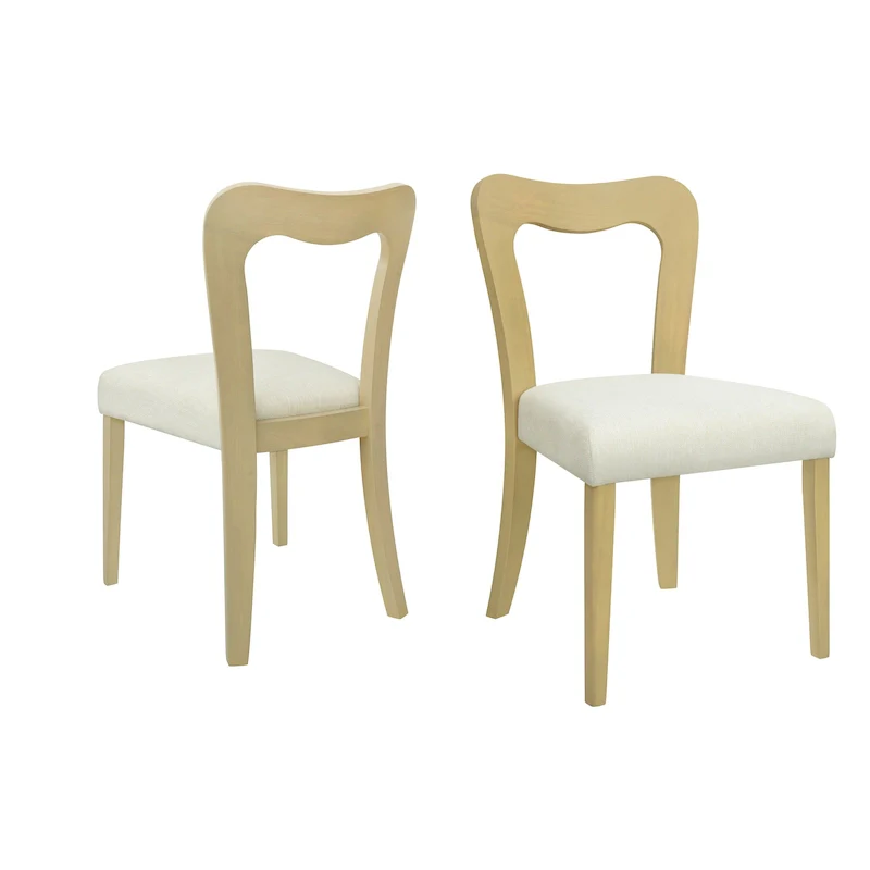 Christopher Knight Home - Ethan Modern Upholstered Dining Chair Set of 2 with Open-Back Design