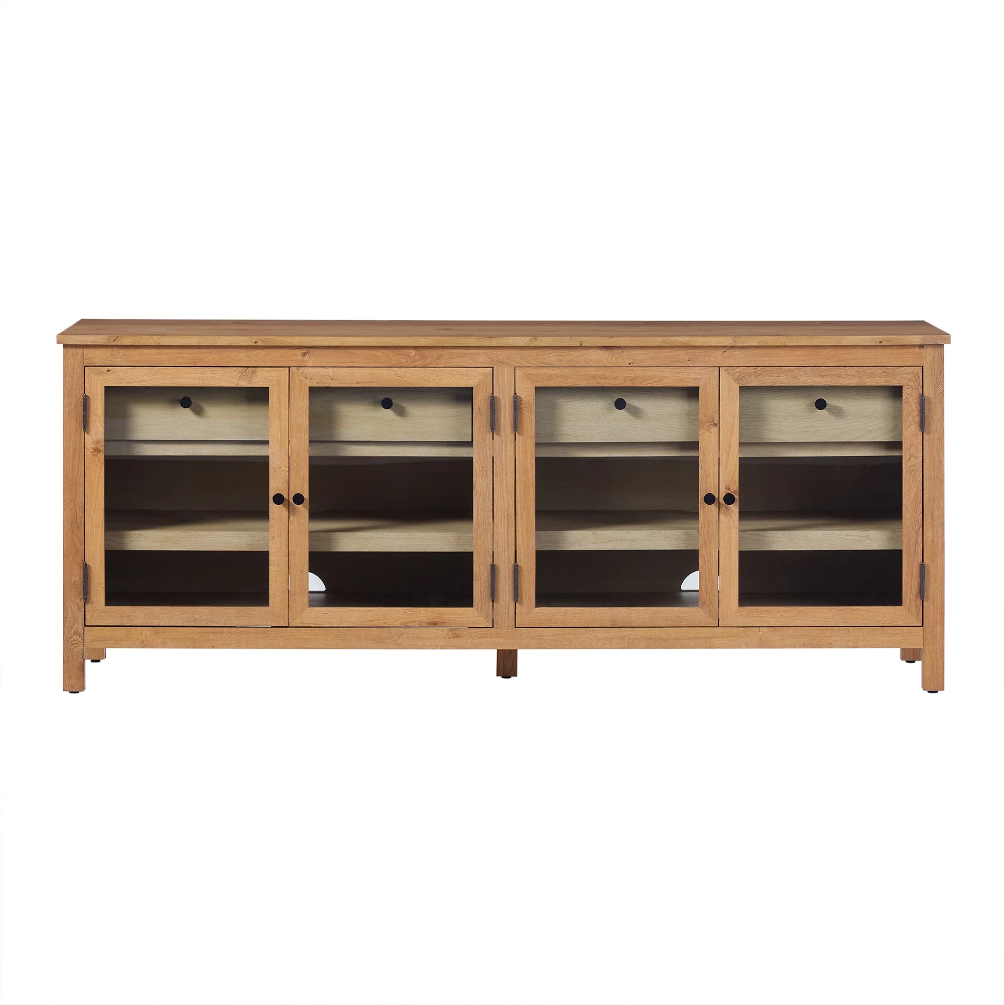 Harlow Traditional Easy Assembly Glass Door 70¡± Sideboard/TV Stand