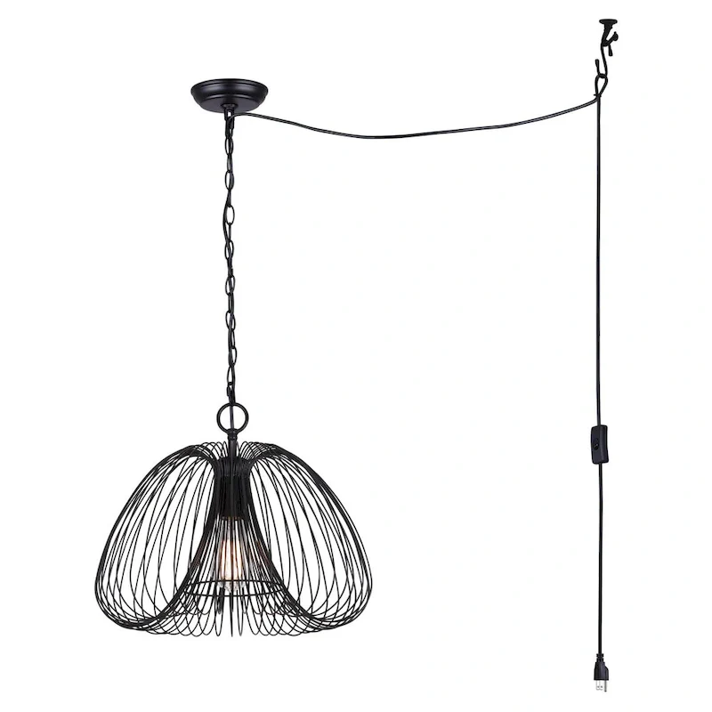 STOCKHOLM 1 Light Pendant, Black Finish