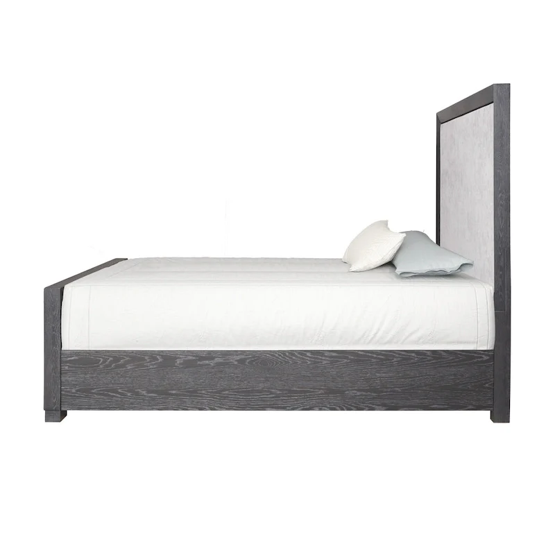 Furniture of America Durem II Modern Classic Solid Wood Fabric Panel Bed