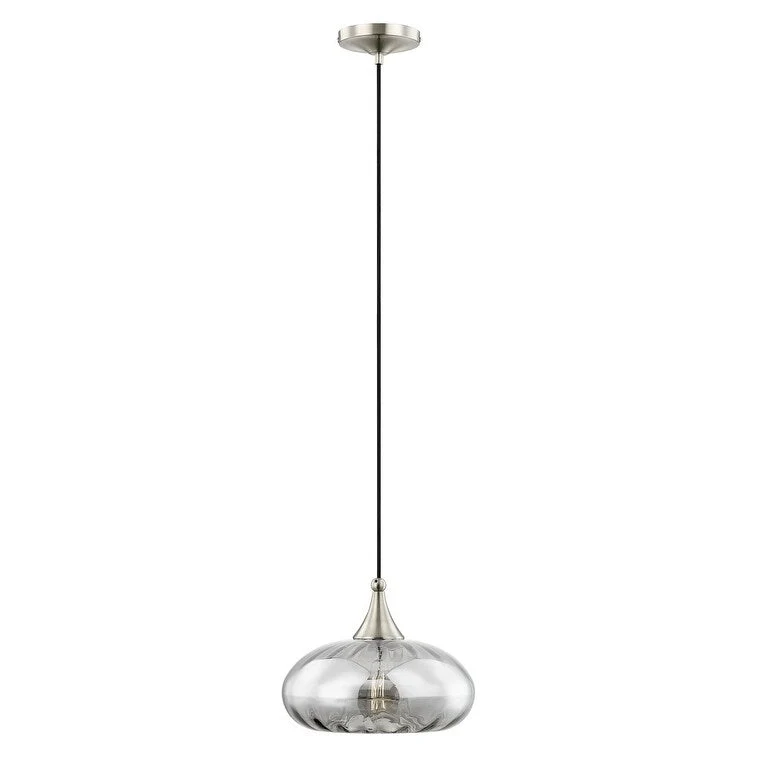 Livex Lighting Art Glass 1 Light Mini Pendant with Glass Shade