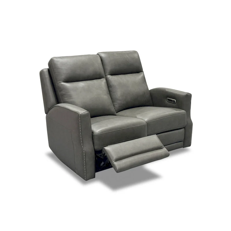 Maxwellton Cedar Power Reclining Loveseat with Power Headrests and Lumbar by Flexsteel - 56 x 42 x 39