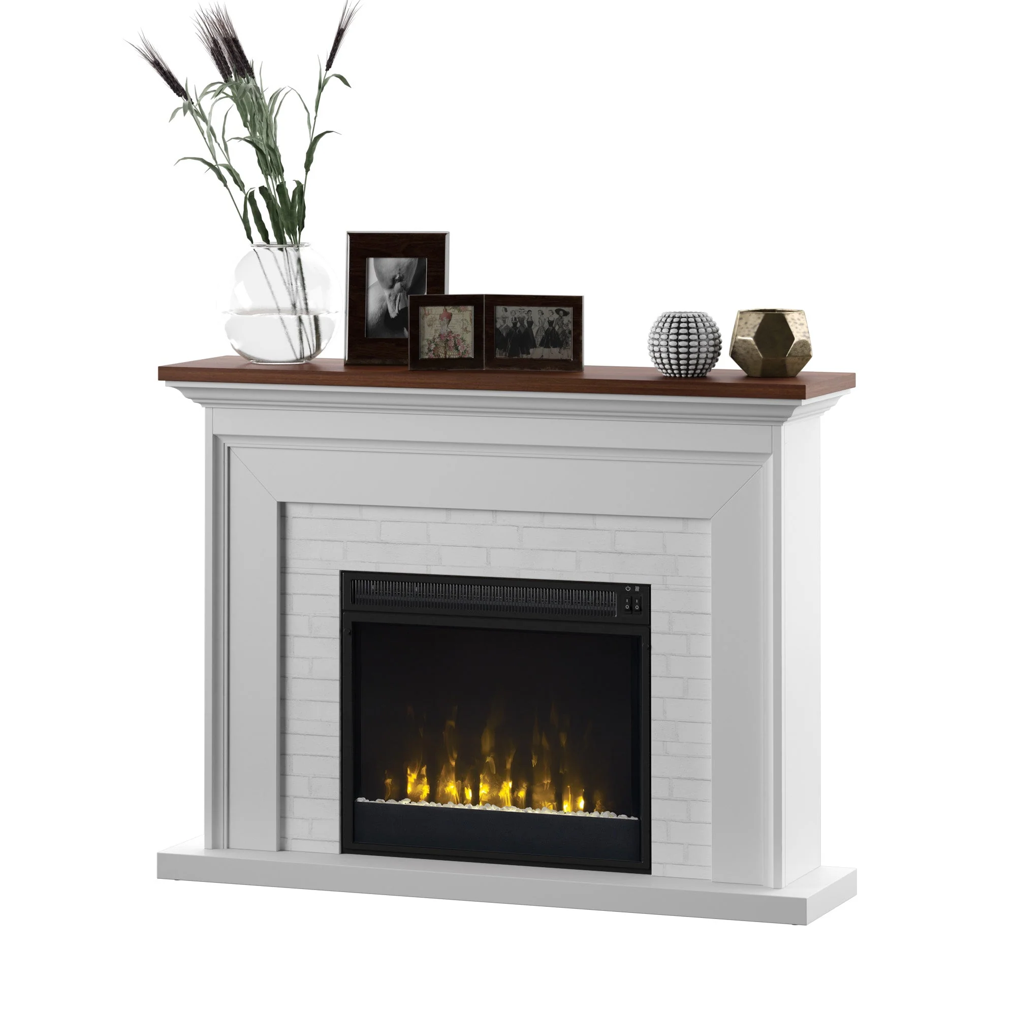 Farmhouse Wall Mantel with 23 Electric Fireplace