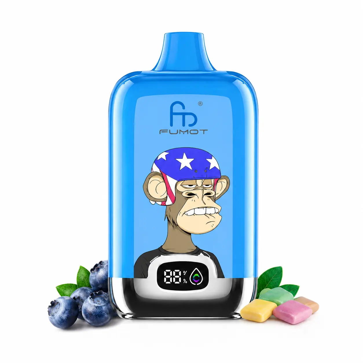 Fumot Digital Box 12000 Blueberry Bubblegum – Einweg-Vape, Produktansicht
