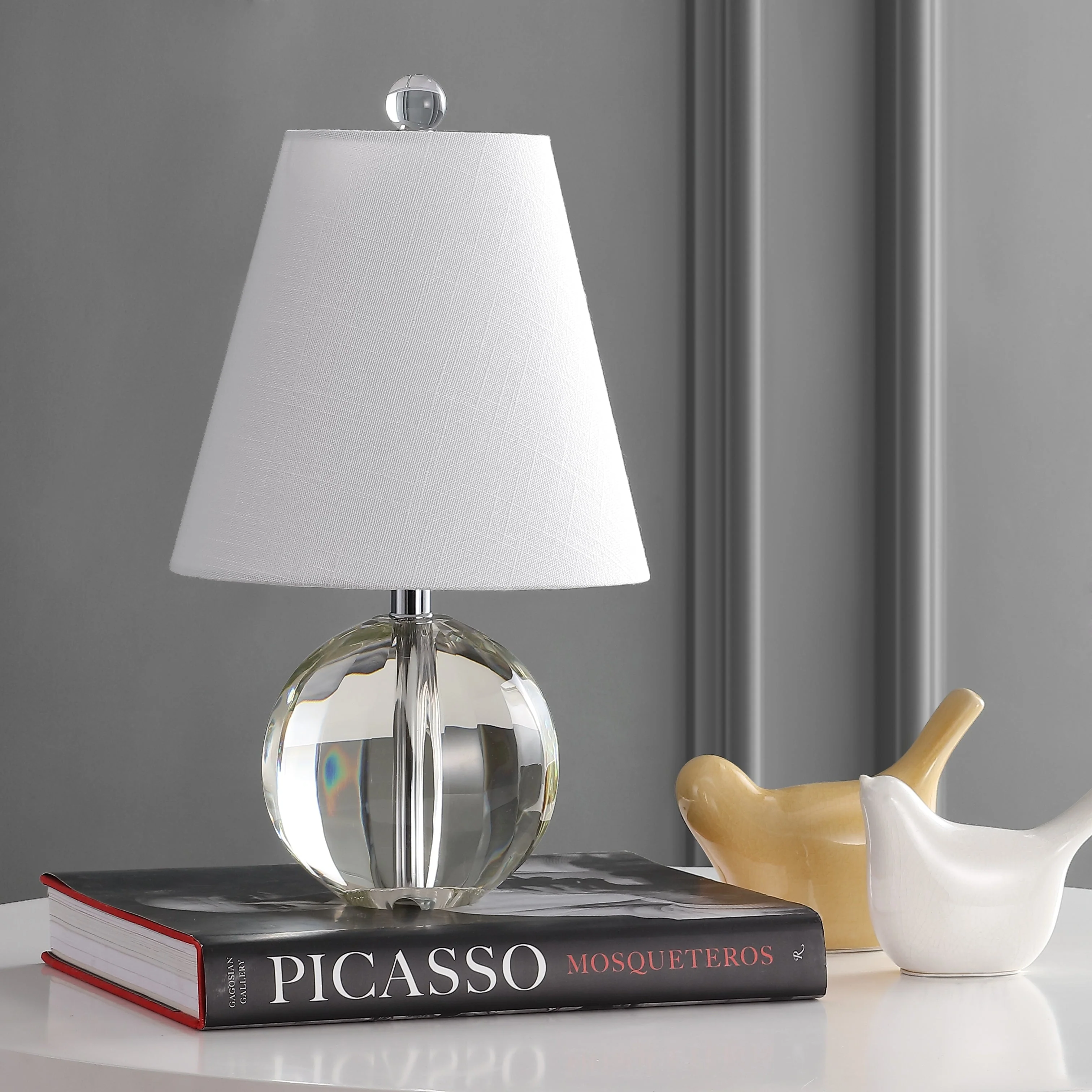 Goddard 16 Crystal Ball/Metal LED Table Lamp, By JONATHAN Y