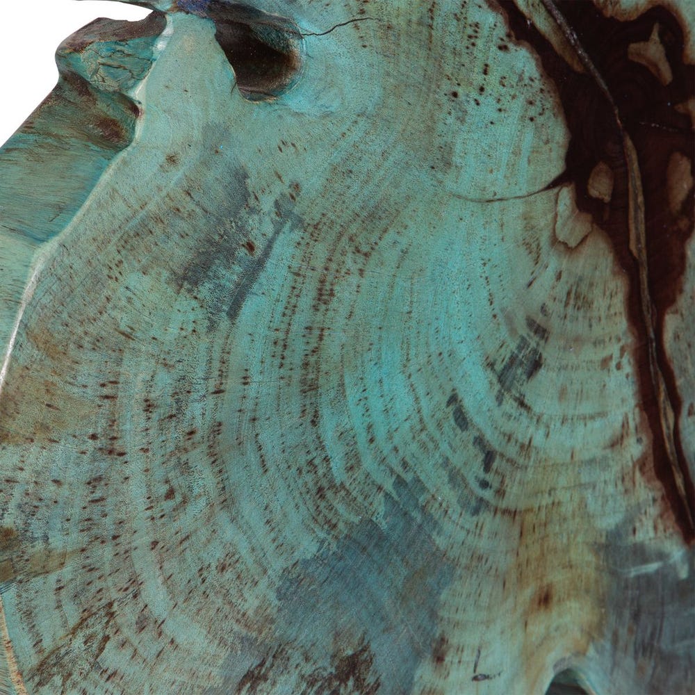 Bahati Wood Sculpture, Blue