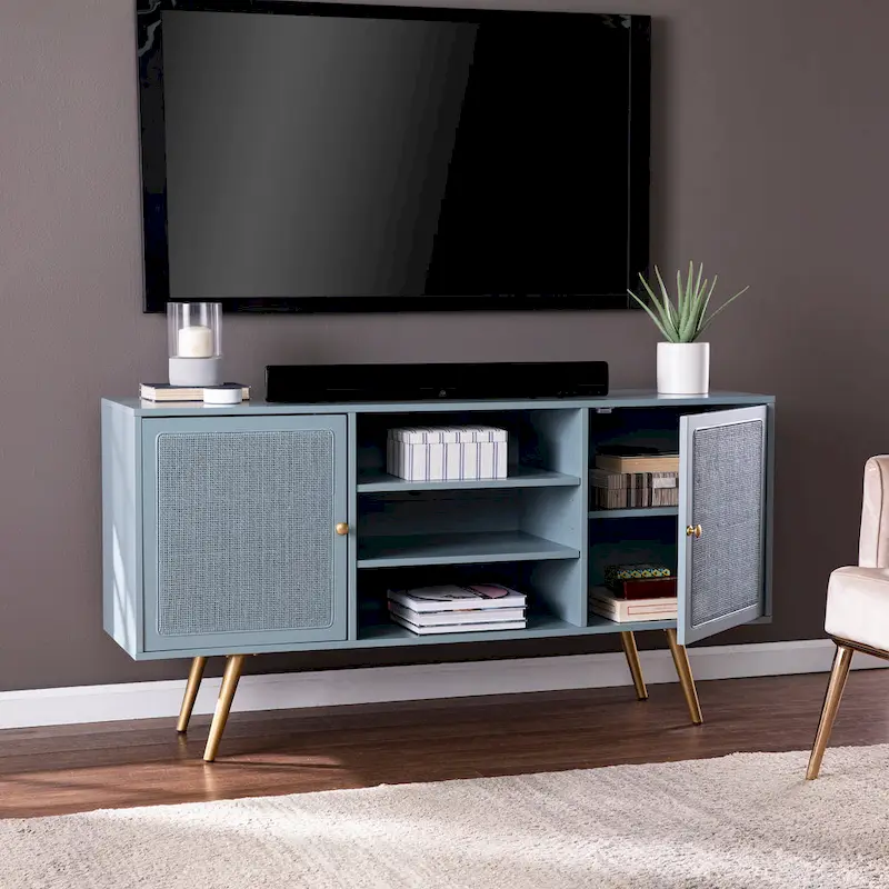 SEI Furniture Ainsworth Transitional Media TV Stand for TV's up to 56