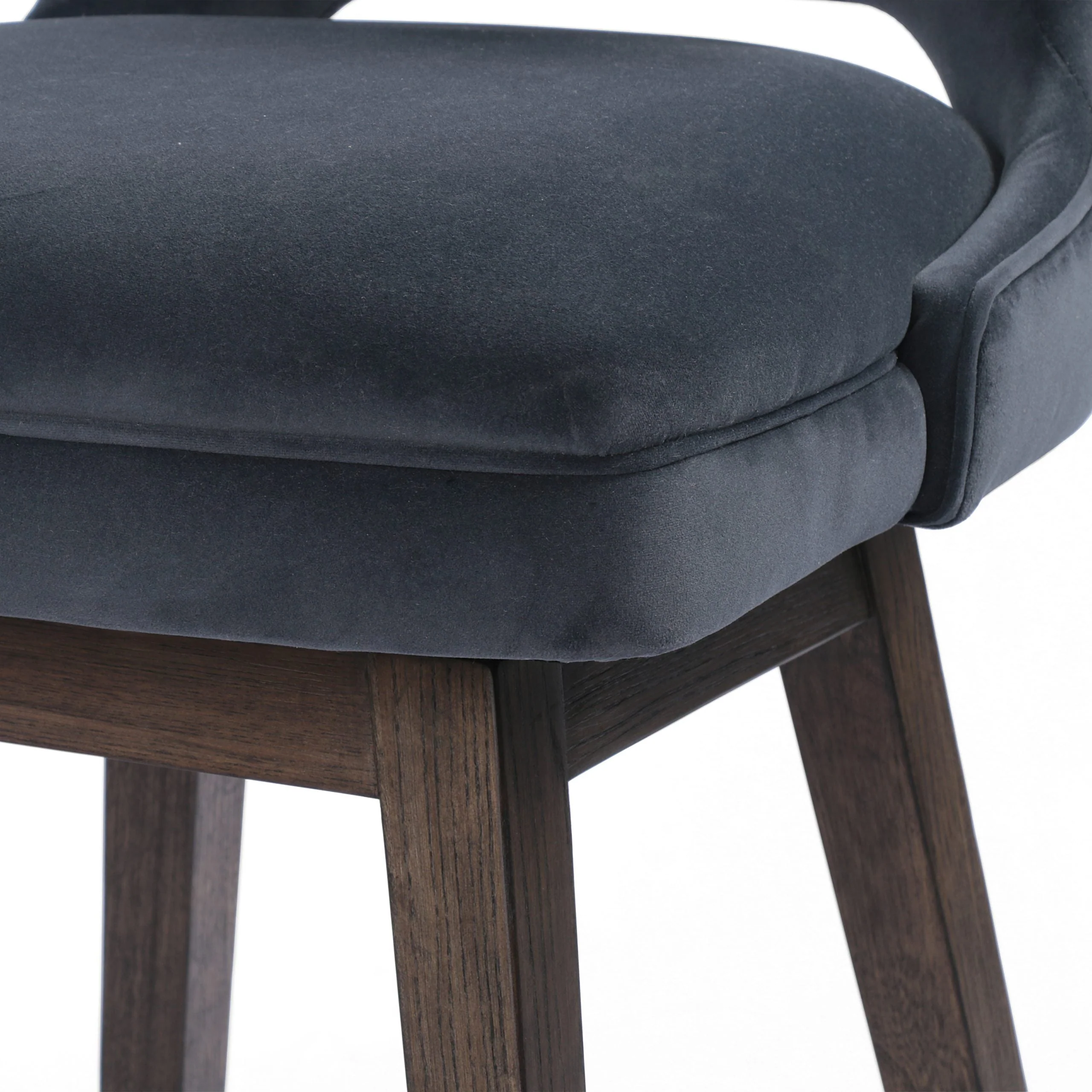 TASK SWIVEL STOOL-MODERN VELVET