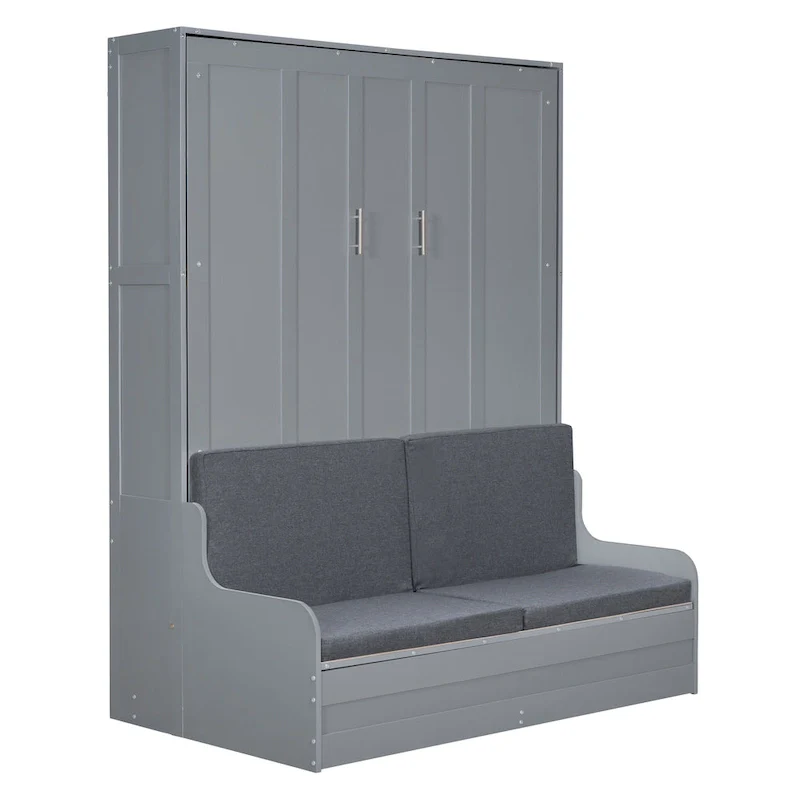 Modern Queen Murphy Bed with Cushion