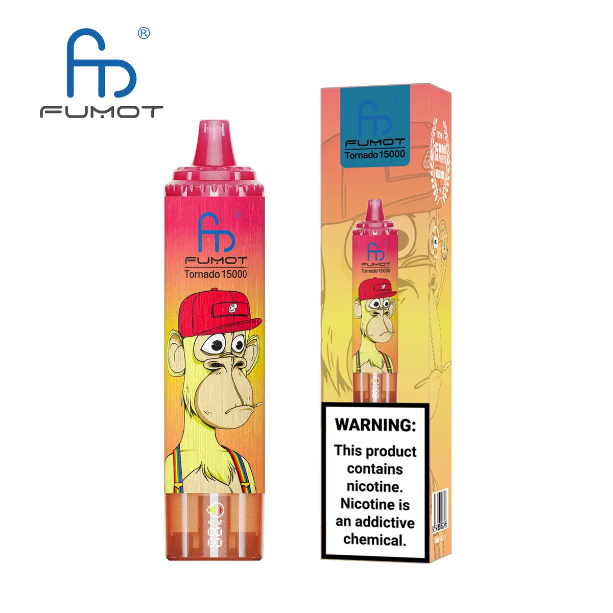 Fumot Tornado 15000 Strawberry Red Bull – Einweg-Vape mit Einzelverpackung
