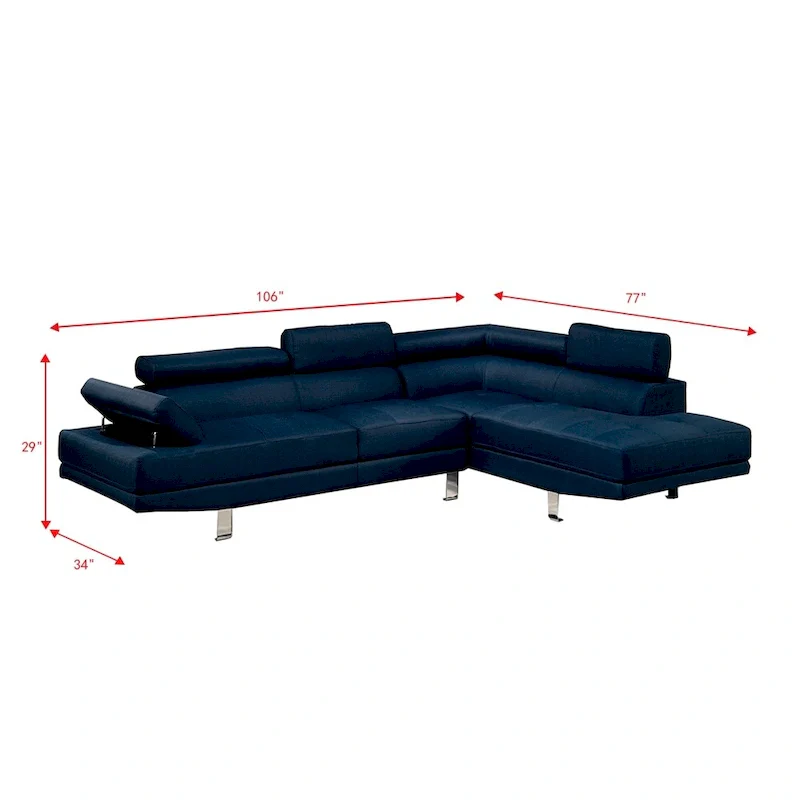 2 Piece Sectional Sofa