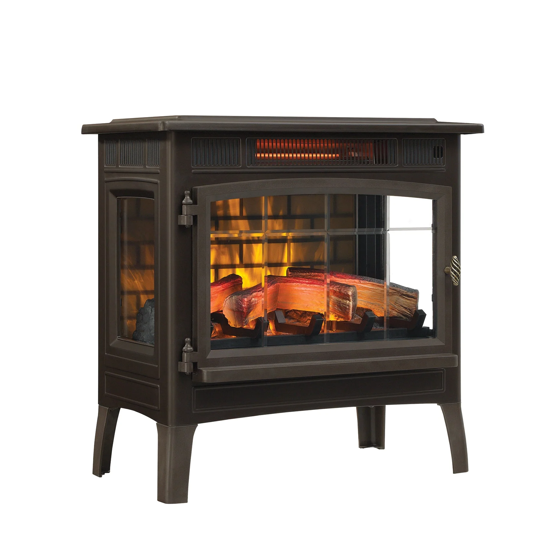 duraflame? Electric Infrared Fireplace Stove Heater with 3D Flame Effect