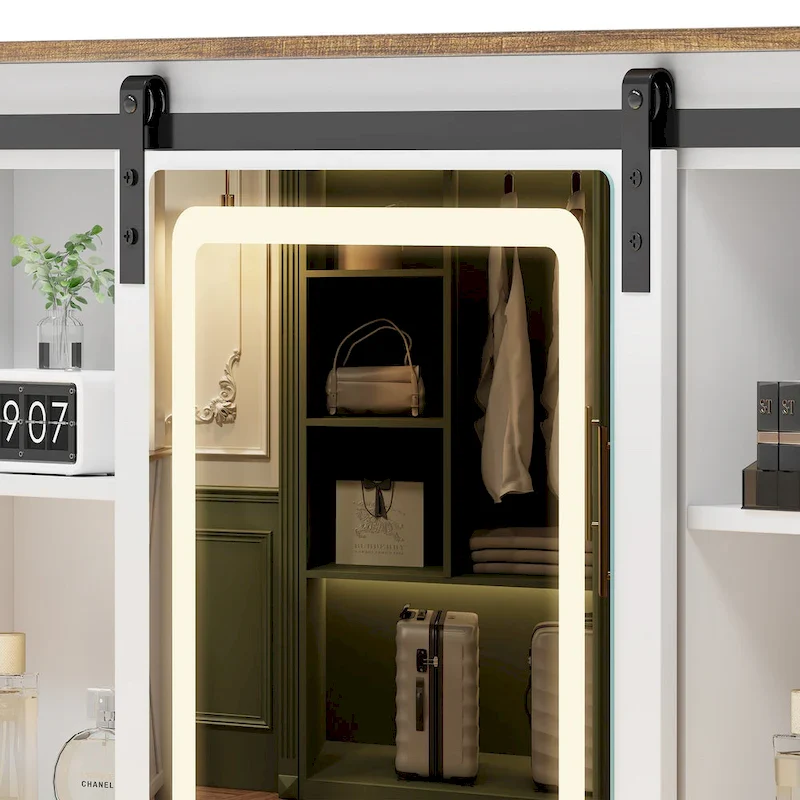 Makeup Vanity With Led Light and Outlets