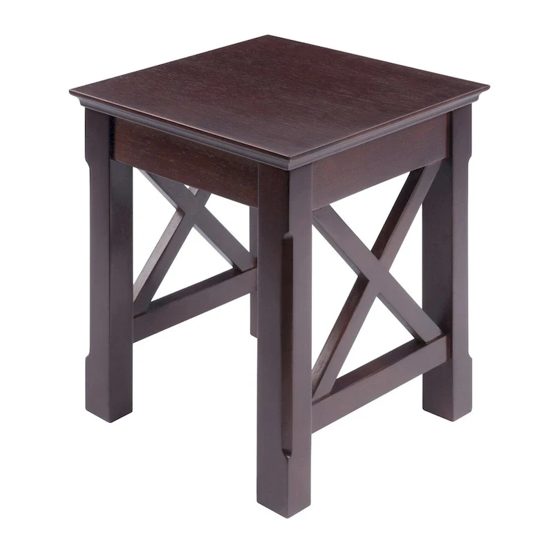 Xola 3-Pc Nesting Tables, Cappuccino - 21.1  W x 17.3  D x 22.1  H.