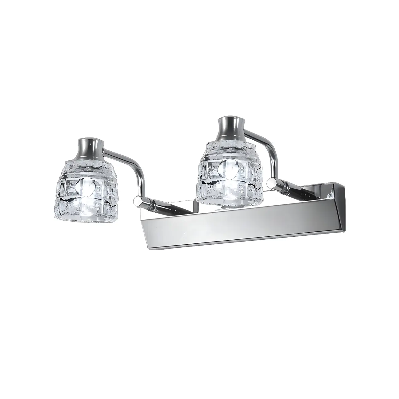 Modern Chrome Crystal Bathroom Vanity Light