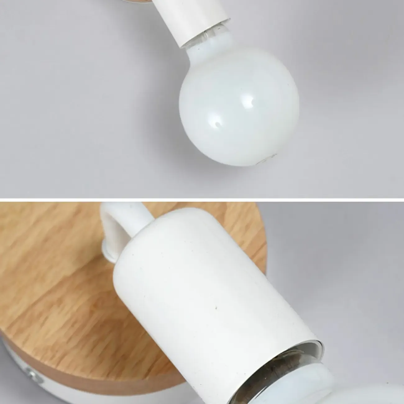 Modern LED Bathroom Vanity Light Wooden Wall Fixture