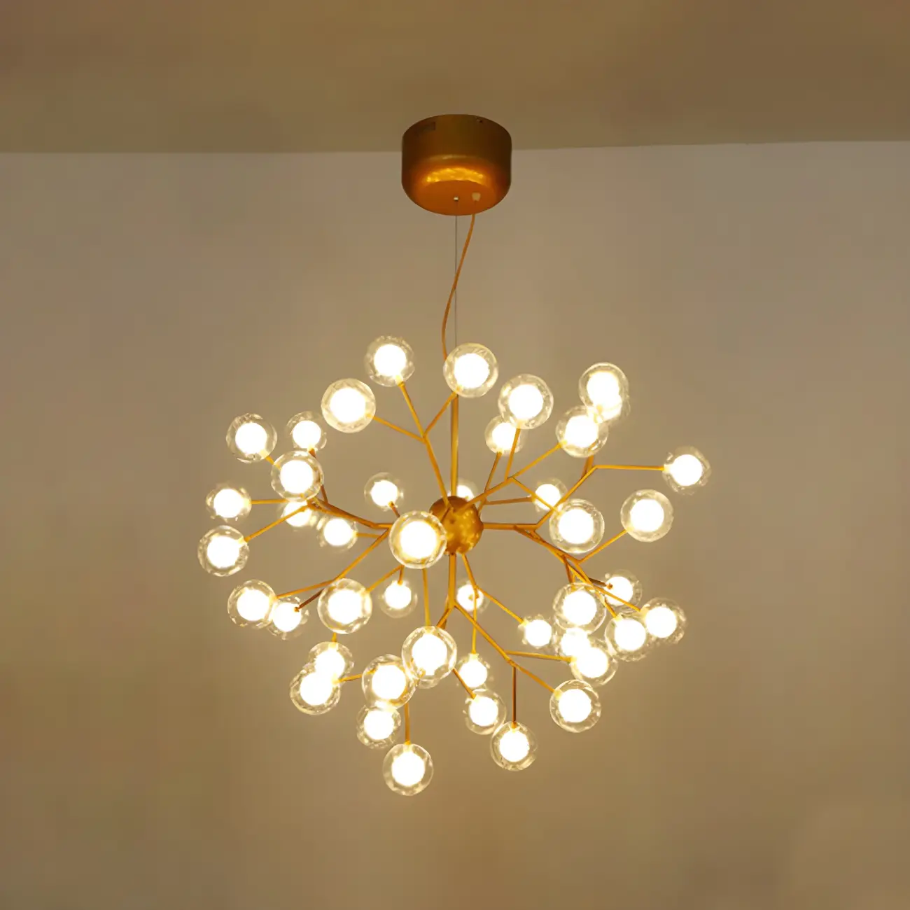 Adjustable Modern Globe Glass Sputnik Chandelier