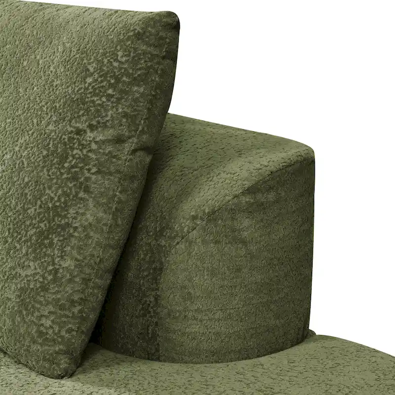 Christopher Knight Home - Olivia Curved Foam Sofa Set - 116  L