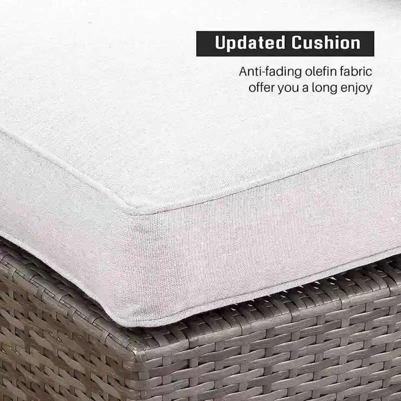 Royalcraft 2 Pieces PE Rattan Wicker Patio Armless Sofas