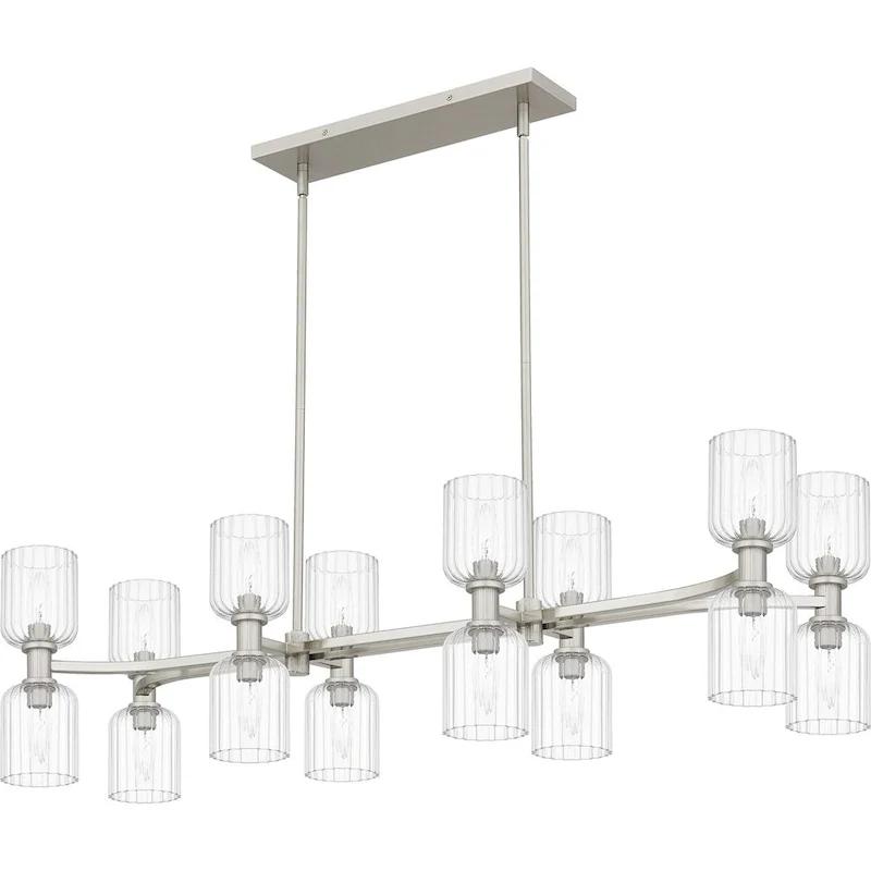 Ramada 16-Light Brushed Nickel Island Light