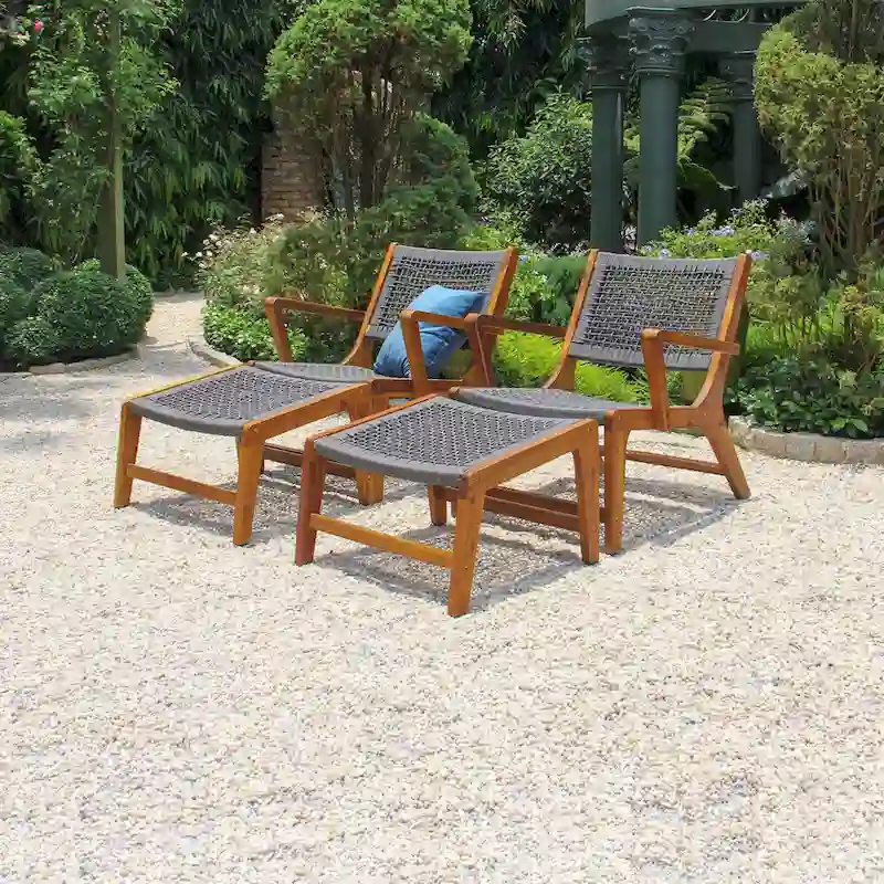 Twin Sevilla Rope Chair Set - N/A