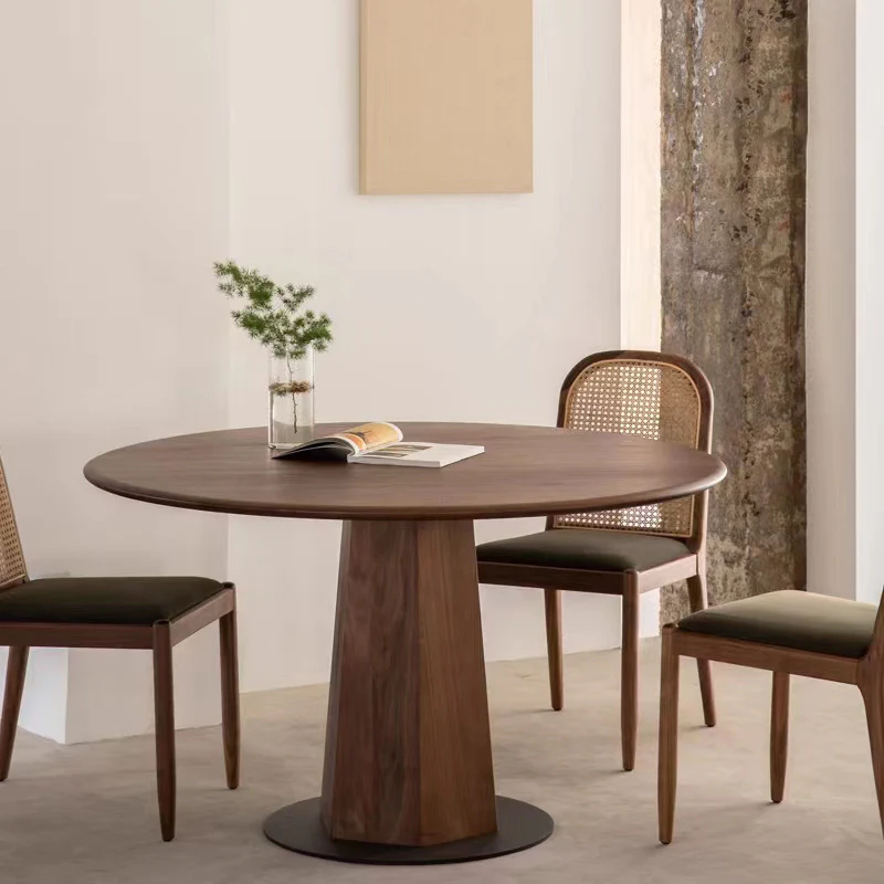 Traditional Pine Solid Wood Round Dining Table