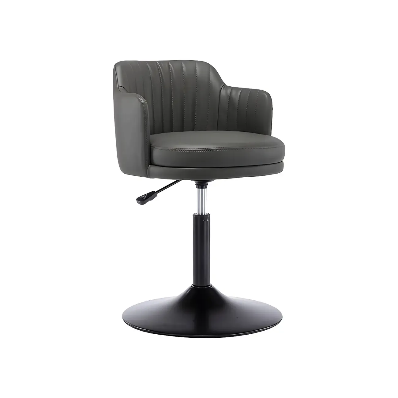 Modern Leather Armrests Swivel Adjustable Bar Stool