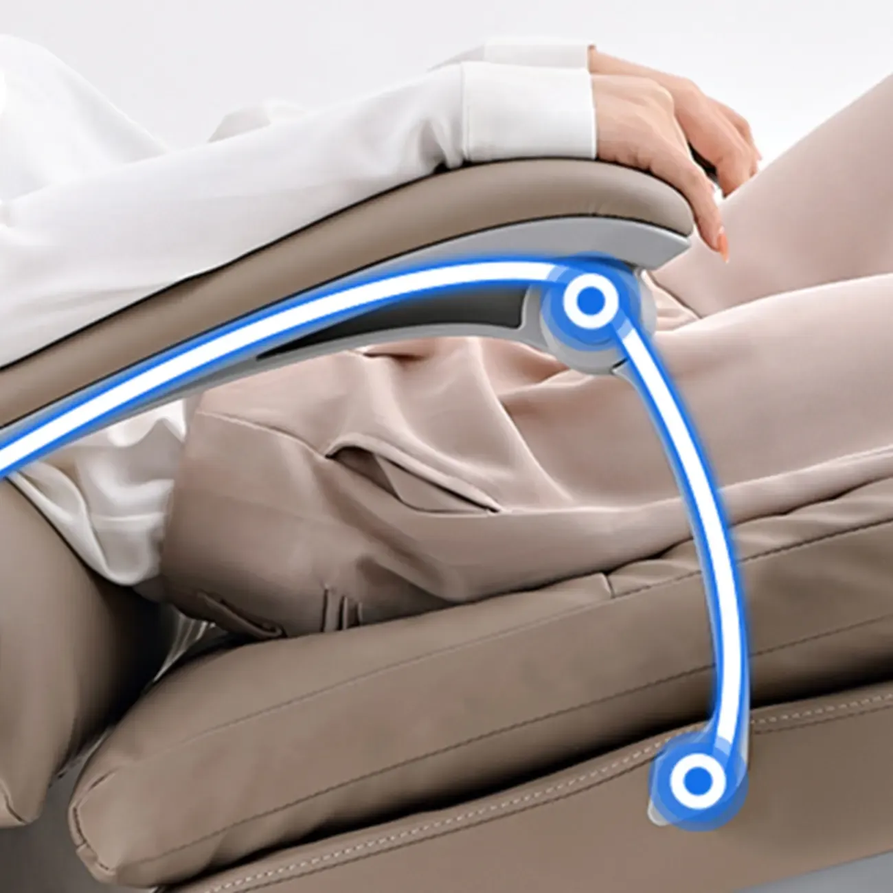 Upholstered Brown Leather Adjustable Swivel Office Chair