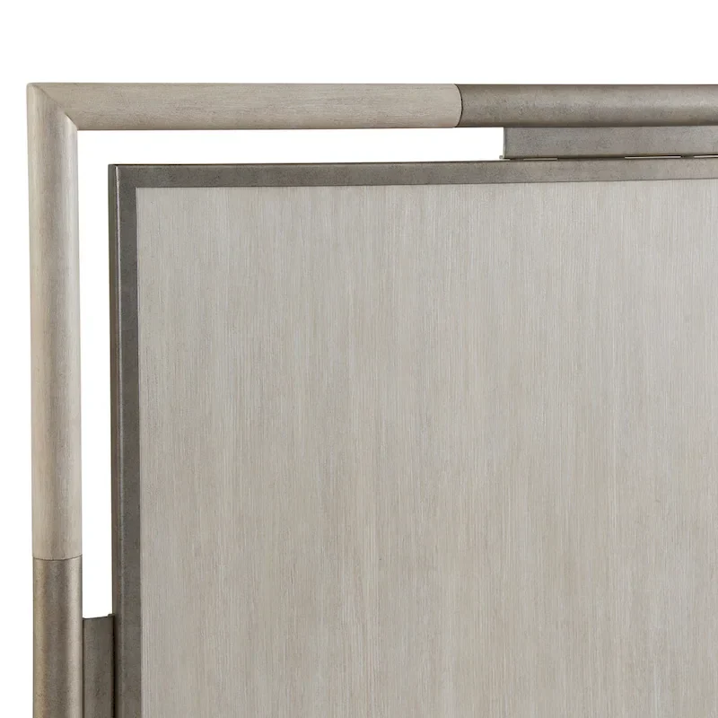 Roundhill Furniture Mantalia Solid Wood Panel Bed with Metal Frame, Champagne