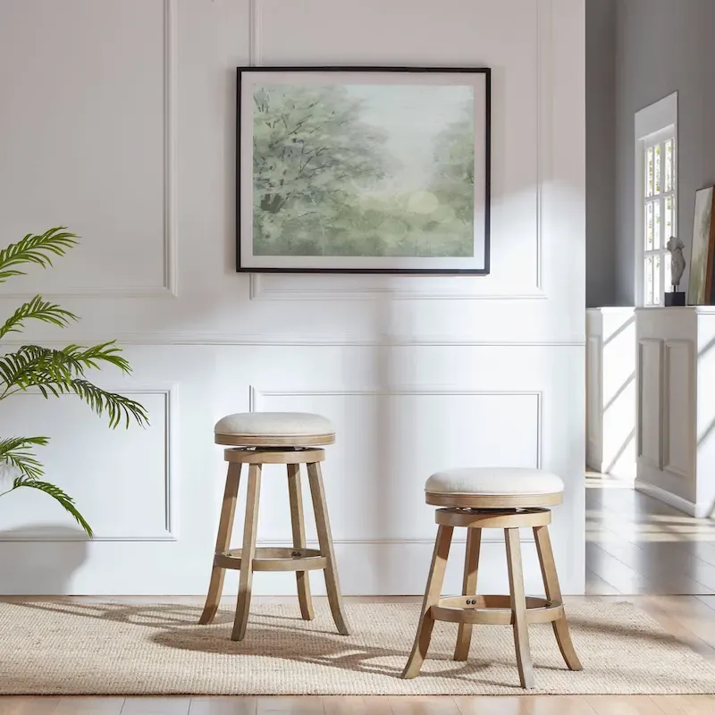 Fenton Swivel Backless Stool