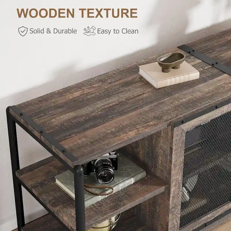 65-Inch Long Wooden TV Stand