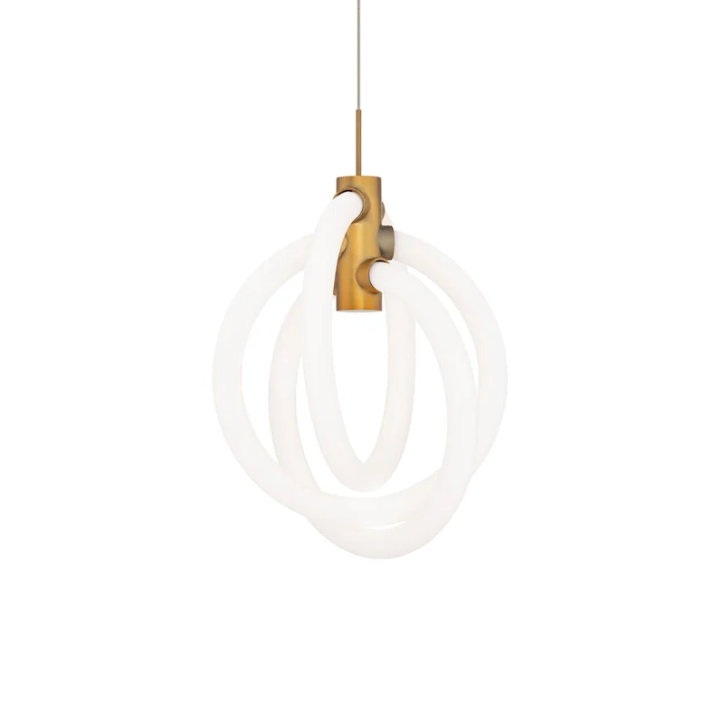 WAC Lighting PD-27413-35 Knot 3 Light 10  Wide LED Abstract Pendant -