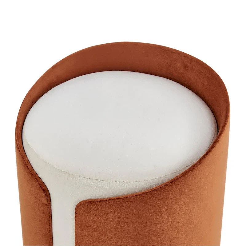 Vinda Velvet Fabric Ottoman