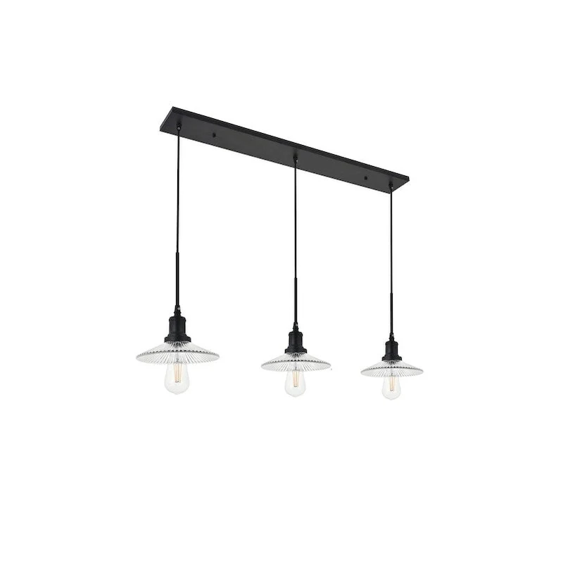 Waltz 3 light black Pendant